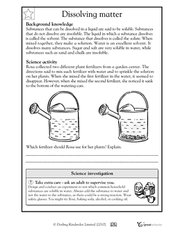 Properties Of Water For Kids Worksheets