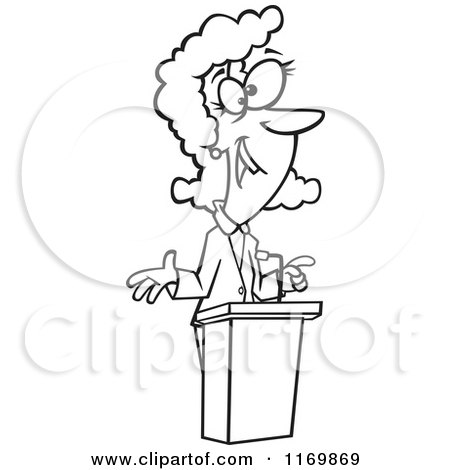 Public Speaking Clipart