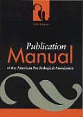 Publication Manual Of The American Psychological Association 5th Edition