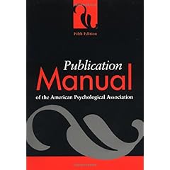 Publication Manual Of The American Psychological Association 5th Edition Pdf