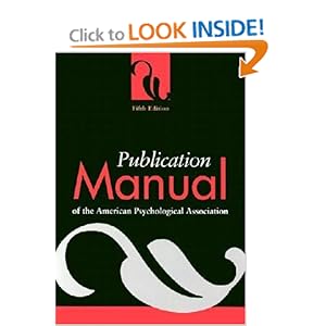 Publication Manual Of The American Psychological Association 6th Edition Online