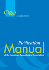 Publication Manual Of The American Psychological Association 6th Edition Paperback