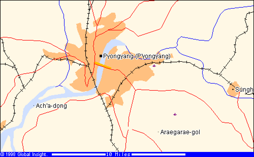 Pyongyang Map North Korea