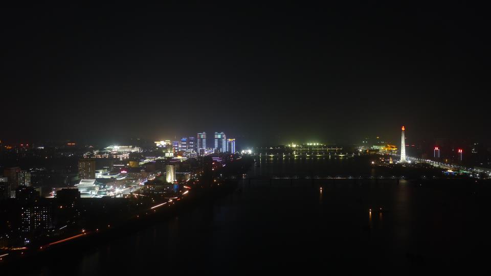 Pyongyang North Korea At Night