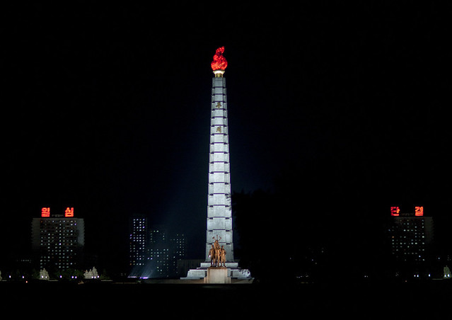 Pyongyang North Korea At Night