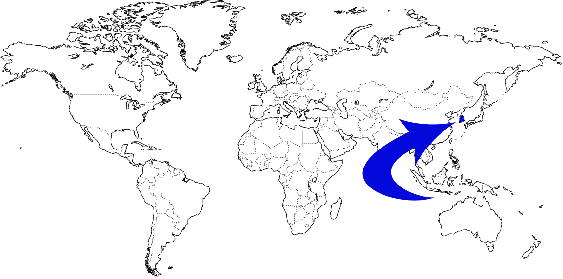 Pyongyang North Korea World Map