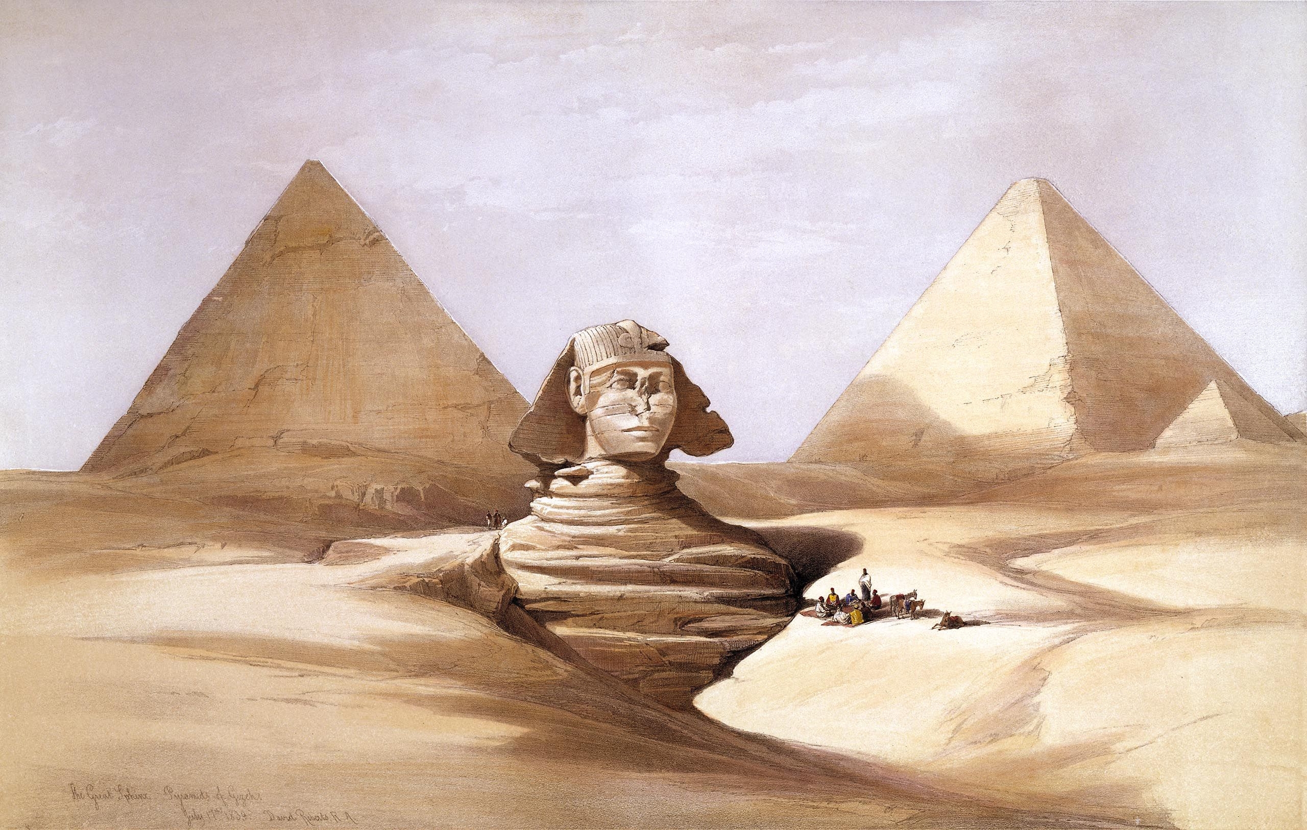 Pyramids Of Giza And The Sphinx