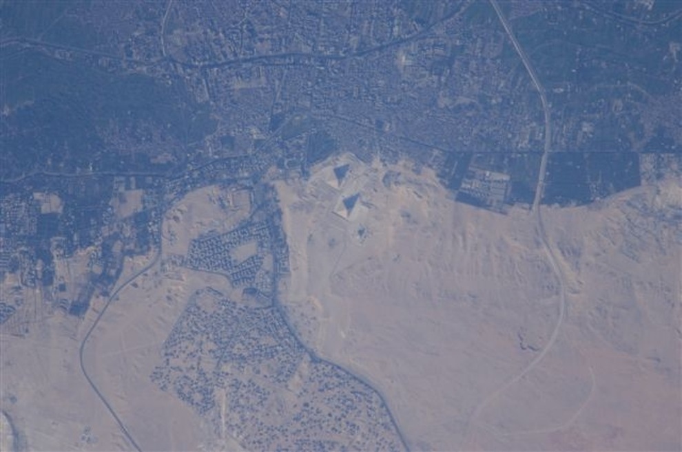 Pyramids Of Giza From Space