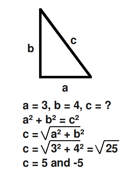 Pythagoras Theorem Example Questions