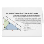 Pythagoras Theorem Proof Using Similar Triangles