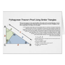 Pythagoras Theorem Proof Using Similar Triangles