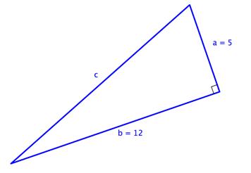 Pythagorean Theorem Formula Example