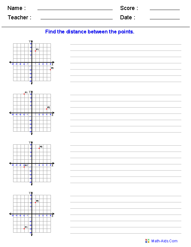 Pythagorean Theorem Word Problems Worksheet