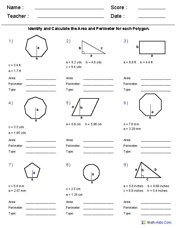 Pythagorean Theorem Worksheet 7th Grade