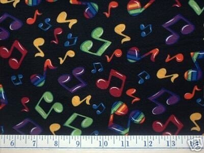 Rainbow Music Notes Background