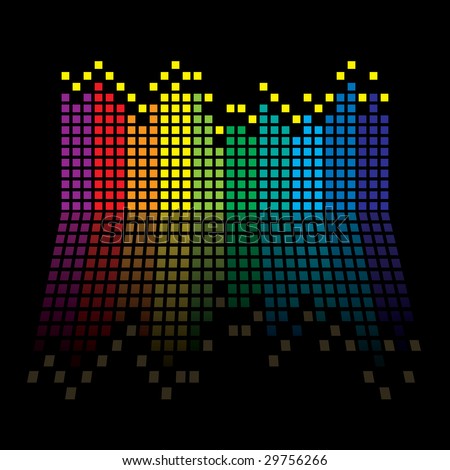 Rainbow Music Notes Background