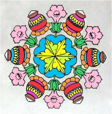 Rangoli Patterns To Colour Online