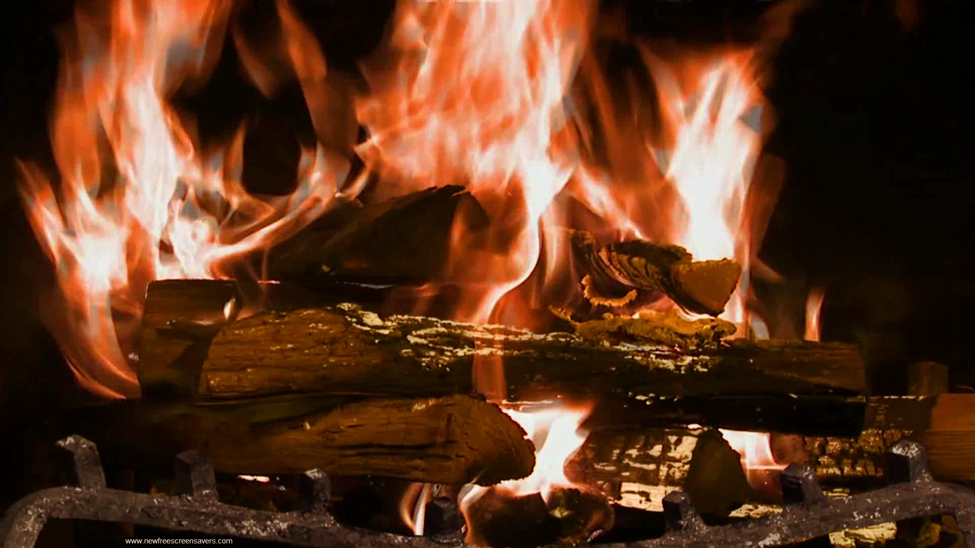 Real Fireplace Screensaver