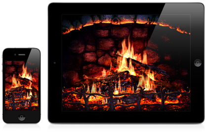 Real Fireplace Screensaver