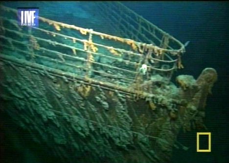 Real Titanic Pictures Underwater