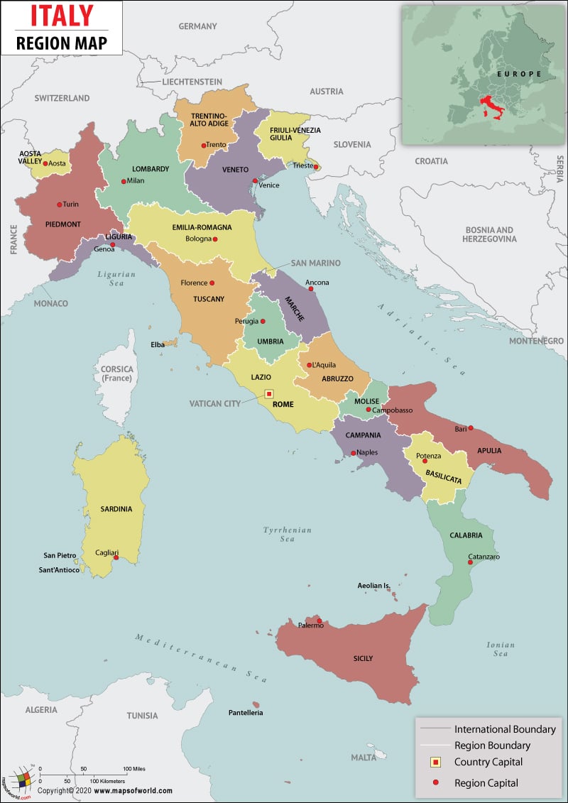 Regions Of Italy Quiz