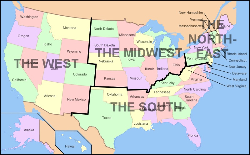 Regions Of The United States