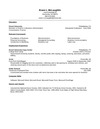 Related Coursework Resume