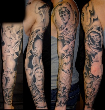 Religion Tattoos Sleeves