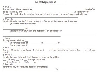 Rent Agreement Format