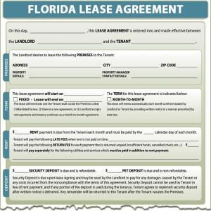 Rental Lease Agreement Template Florida