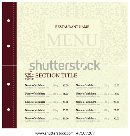 Restaurants Menu Design