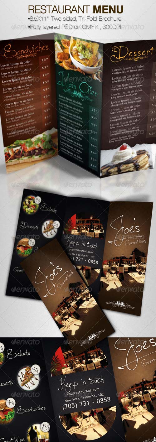 Restaurants Menu Templates Free Downloads