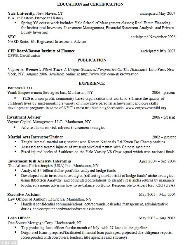 Resumes For Students With No Experience