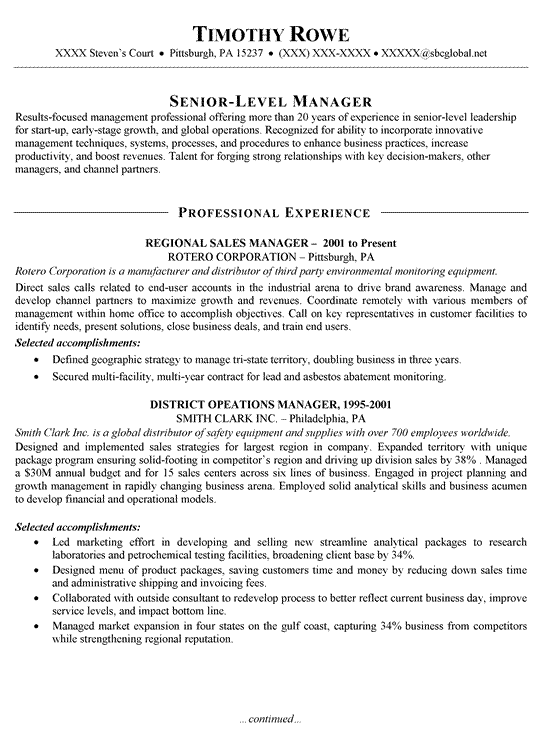 Retail Management Resume Summary