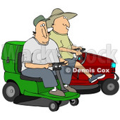 Ride On Lawn Mower Cartoon