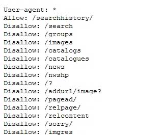 Robots.txt Disallow