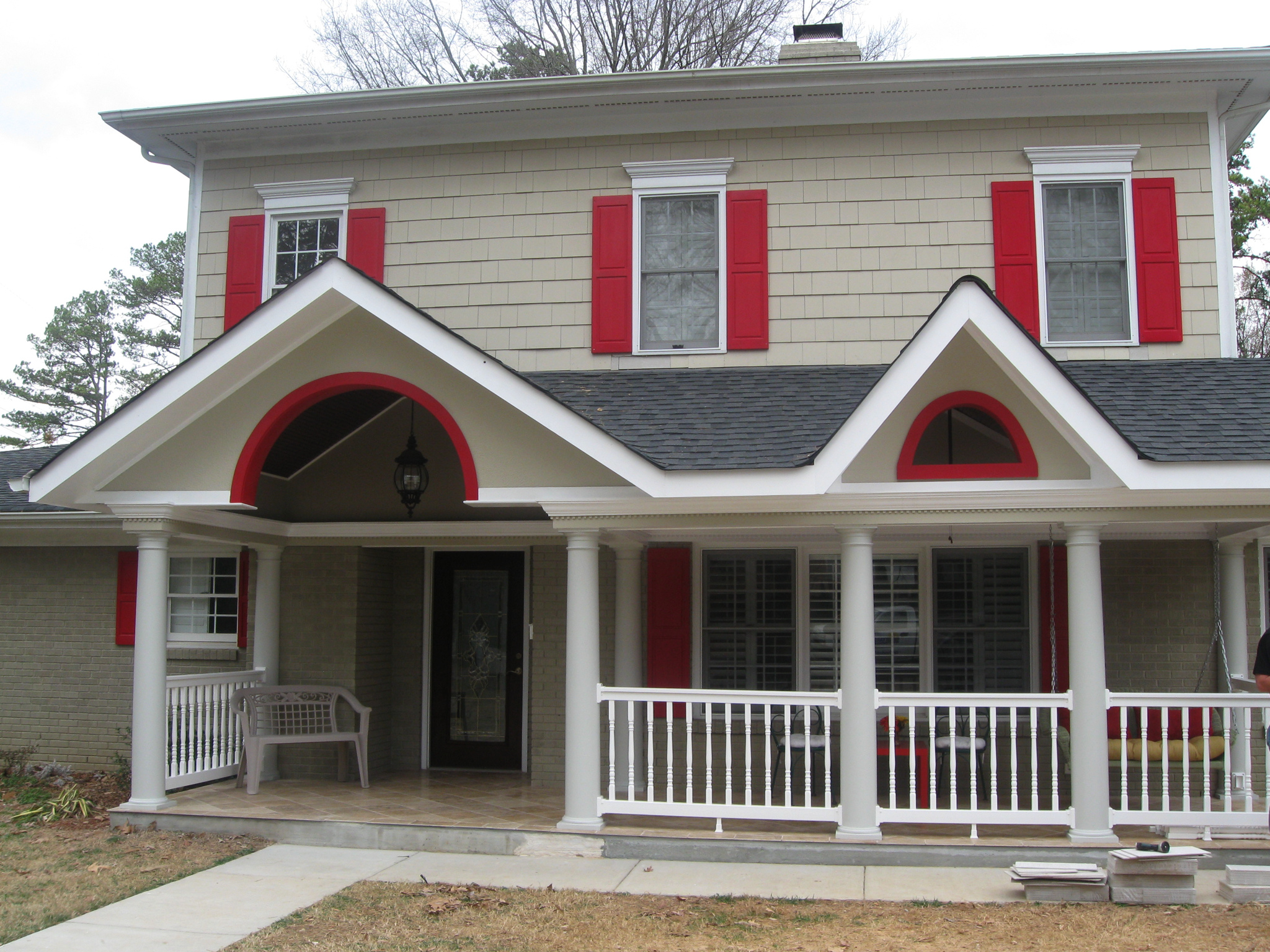 Round Front Porch Columns