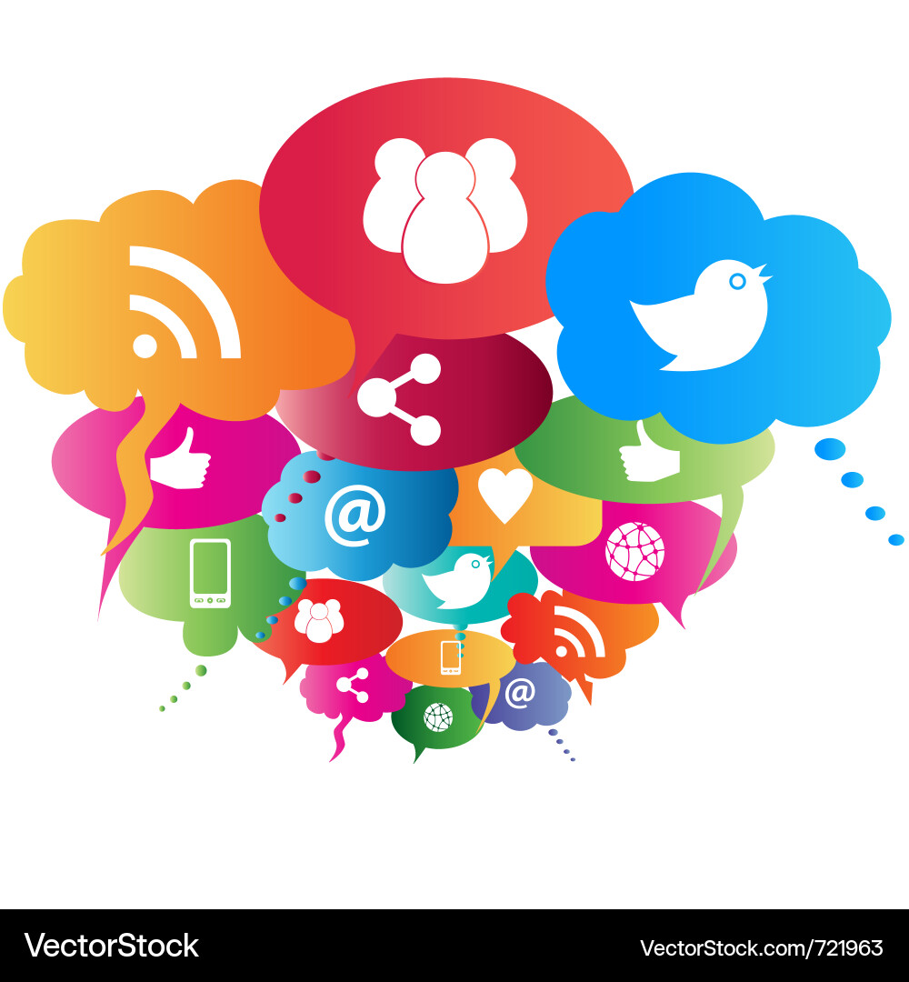 Round Social Media Icons Vector Free Download