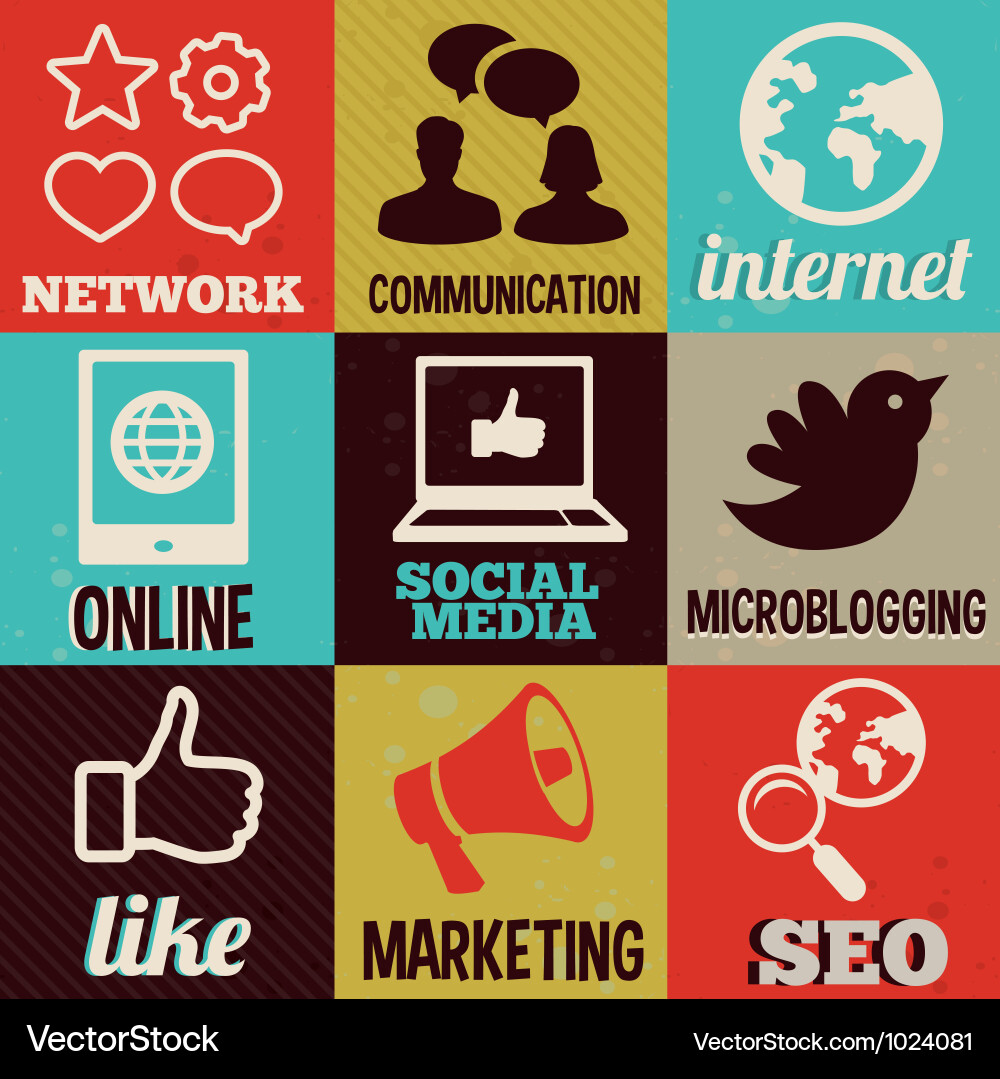 Round Social Media Icons Vector Free Download