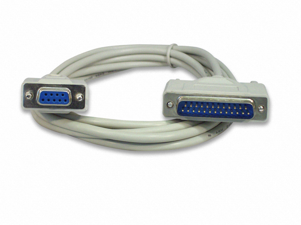 Rs232 Null Modem Cable Pinout Db9 To Db25