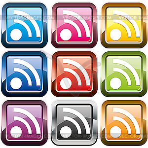 Rss Feed Icon Vector