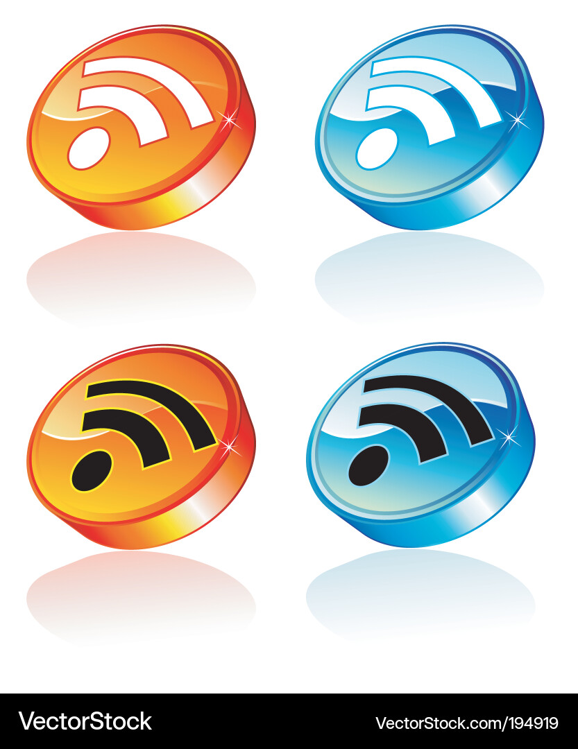 Rss Feed Icon Vector Free