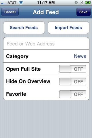 Rss Feed Reader App