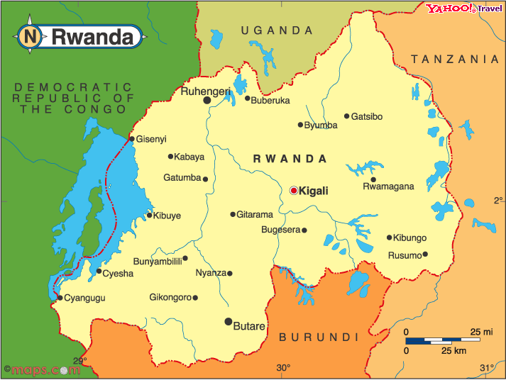 Rwanda Map 1994