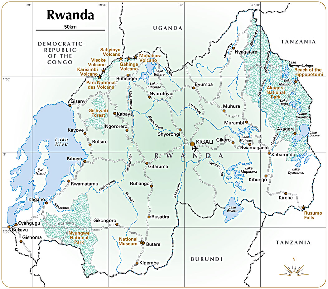 Rwanda Map