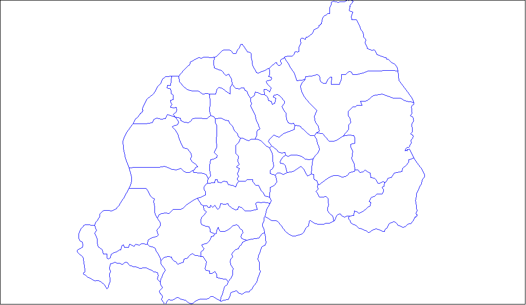 Rwanda Map With Districts