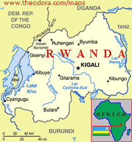 Rwanda Map With Districts