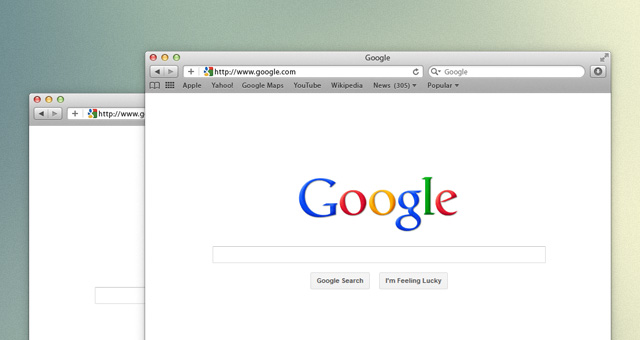 Safari Browser Window Psd