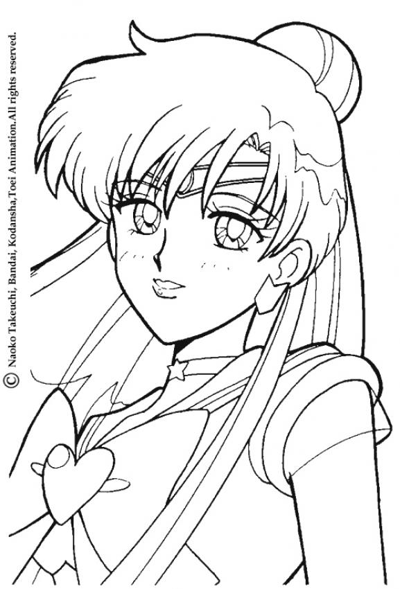 Sailor Moon Characters Coloring Pages