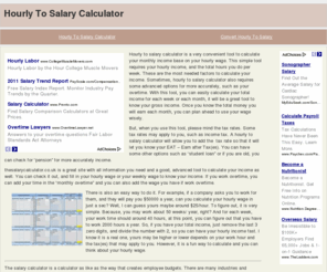 Salary Calculator Hourly Pay